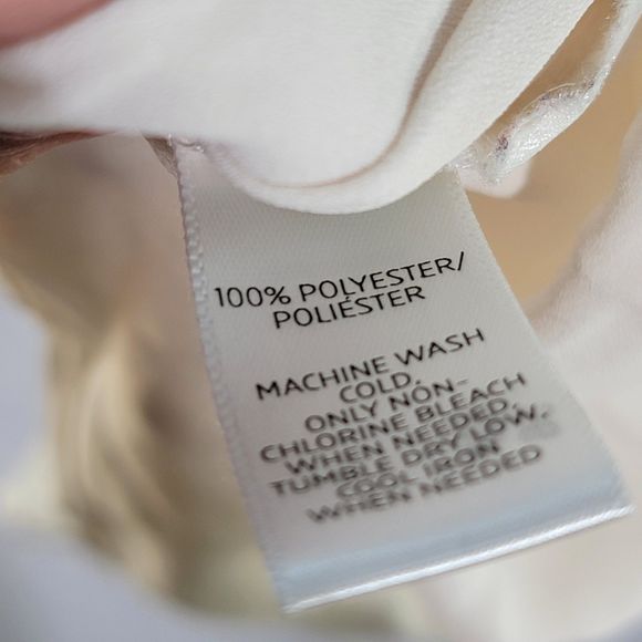 LOFT White Pleated V-Neck Shell Sleeveless Blouse Women  Petite XSP - Picture 6 of 8